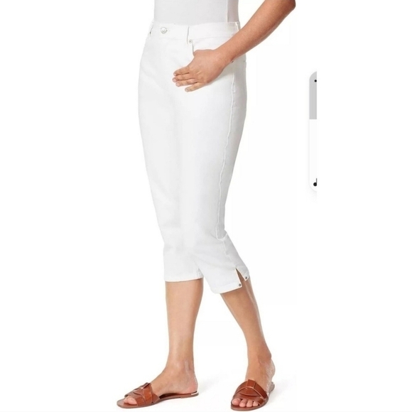 Gloria Vanderbilt White Capri‎ Jeans Size 4 NWT - Picture 9 of 9